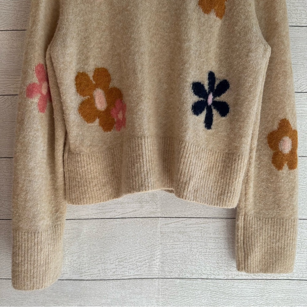 RAILS CONNIE ANISE CREW NECK WOOL BLEND SWEATER JEWEL FLORAL MEDIUM - Picture 13 of 13